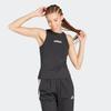 Tanktop ADIDAS SPORTSWEAR "W LIN SJ TK", Damen, Gr. M, schwarz-weiß (schwarz, weiß), Obermaterial: 93% Baumwolle, 7% Elasthan, sportlich, Rundhals, Tops