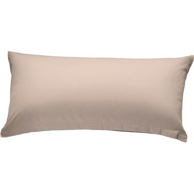 Kissenbezug PRIMERA "Primera Luxus-Satin Kissenbezug", grau (taupe), B:40cm L:80cm, Mako-Satin, 100% Baumwolle, Mako-Satin, Kissenbezüge, Passend zu unserer Primera Luxus-Satin Bettwäsche Image