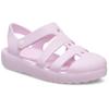 Badesandale CROCS "Classic Fisherman", Kinder, Gr. 33, rosa (hellrosa), Croslite, unifarben, casual, Schuhe, Wassersandale, Badeschuh mit Klettverschluss