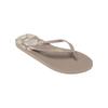 Sandale ROXY "Viva Printed", Gr. 10(41), grau (taupe), Obermaterial: 98% Synthetik / 2% Metall, Futter: 100% Synthetik, Laufsohle: 100% geschäumtes Gummi, Schuhe