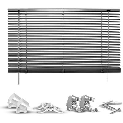 Jalousie GOOD LIFE "Matti" Gr. 44, grau (anthrazit, anthrazit, weiß), B:90cm H:160cm, Jalousien, Klemmfix-Jalousie aus Aluminium Image