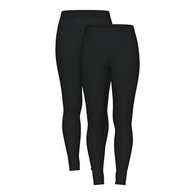 Leggings PIECES "PCAMELIA LEGGINGS 2-PACK NOOS BC", Damen, Gr. XS (34), N-Gr, schwarz pack:2 pack schwarz, schwarz, Jersey, Obermaterial: 95% Baumwolle, 5% Elasthan, unifarben, modisch, figurbetont normal, Hosen