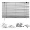 Jalousie GOOD LIFE "Matti" Gr. 25, silber (silberfarben, silber, weiß), B:50cm H:160cm, Jalousien, Klemmfix-Jalousie aus Aluminium