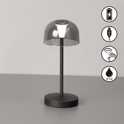 EASY BY FHL Außen-Tischleuchte "Tekla", schwarz, 1 flammig, Ø 8,00cm H: 19,00cm, Lampen, lange Leuchtdauer Image