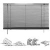 Jalousie GOOD LIFE "Matti" Gr. 27, grau (anthrazit, anthrazit, weiß), B:55cm H:160cm, Jalousien, Klemmfix-Jalousie aus Aluminium