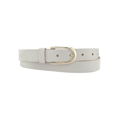 Ledergürtel BERND GÖTZ, Damen, Gr. 105, beige (creme), Leder, unifarben, casual,modisch,klassisch, Gürtel, mit goldener Schließe Image