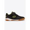 Hallenschuh LOTTO, Gr. 25, schwarz (schwarz, fr.gelb), Synthetik, Textil, sportlich, Schuhe