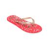 Sandale ROXY "Tahiti", Gr. 8(38), rot, gold, Obermaterial: 100% Synthetikmaterial / Futter: N/A / Außensohle: 100% EVA, Schuhe