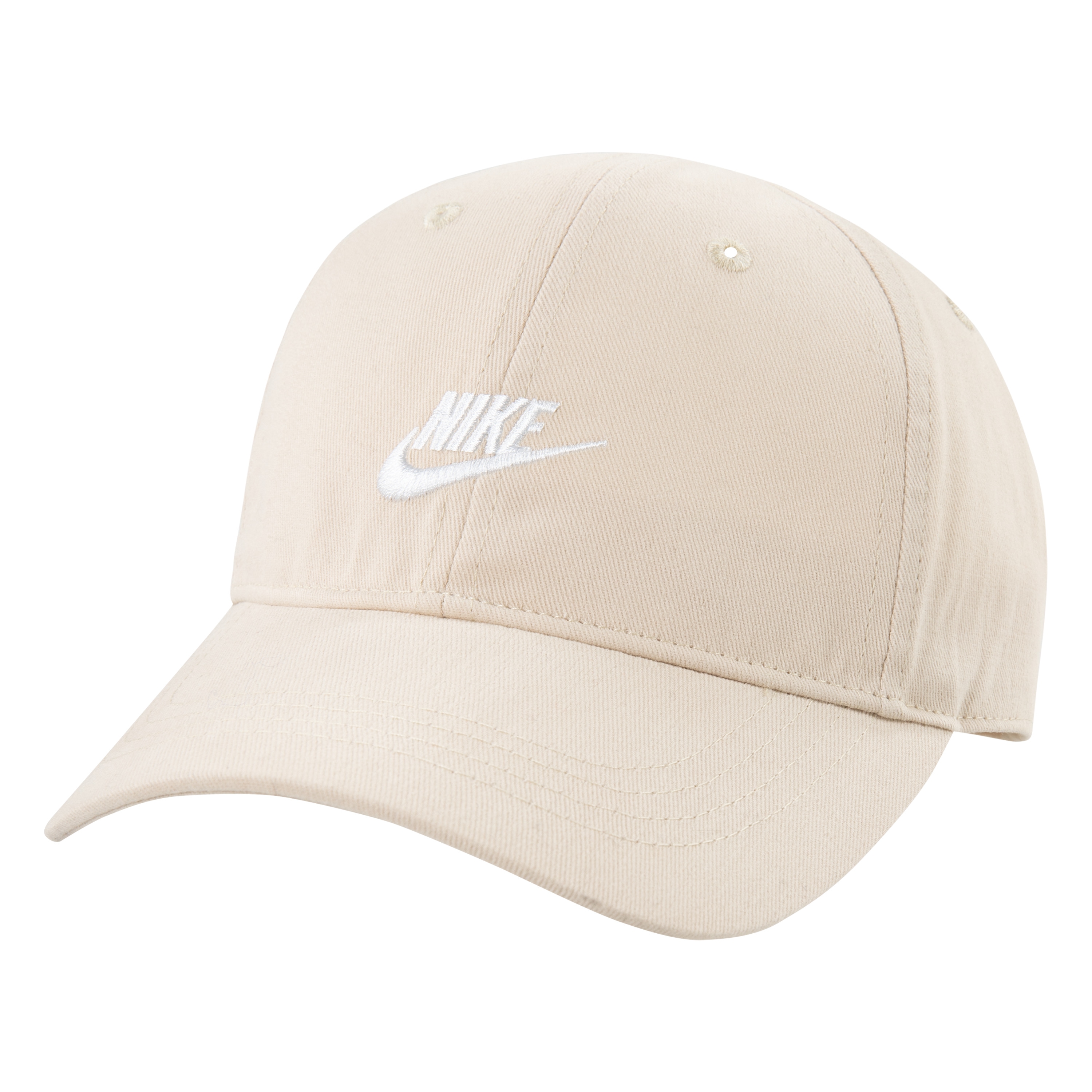 Baseball Cap NIKE SPORTSWEAR "FUTURA CURVE BRIM CAP für Kids 4-7 Jahre", Jungen, Gr. 52/54, beige (sanddrift), Web, Baumwolle, unifarben, Caps, für Kinder Image