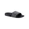 Sandale ROXY "Slippy Iv", Gr. 7(37), schwarz, weiß checker, Obermaterial: 100% PU, Futter: 100% Textil, Laufsohle: 100% EVA, Schuhe