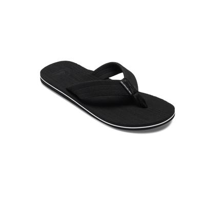 Sandale QUIKSILVER "Molokai Layback", Gr. 7(40), schwarz-weiß (schwarz, weiß, schwarz), Obermaterial: Synthetikmaterial / Außensohle: Moosgummi, Schuhe Image