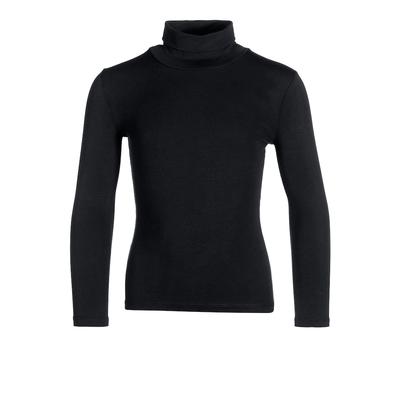 Rollkragenshirt HAPPY GIRLS, Mädchen, Gr. 164, schwarz, Jersey, Obermaterial: 95% Baumwolle, 5% Elasthan, unifarben, casual, figurbetont hüftbedeckend, Langarm abgesteppte Kante, Shirts, in Basic-Form - perfekt als Unterziehshirt Image