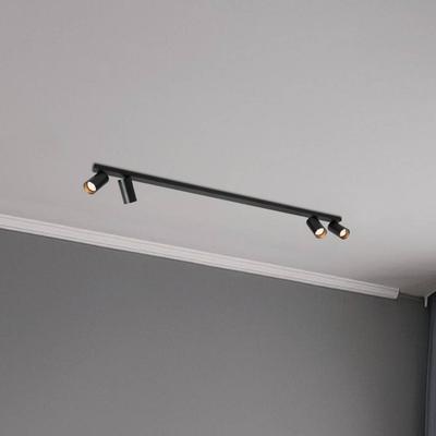 Milagro Lighting Deckenspot Hero, schwarz, 4-flammig, 120 cm, Metall, GU10 Image