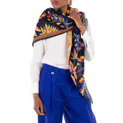 Square Cerise Cotton Scarf