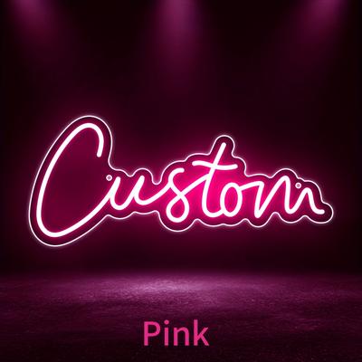 TEMU Customizable Led Neon Sign - Dimmable Usb-powered Acrylic Wall Lamp With , Button Control, Weddings, Birthdays, Living Room & Bedroom Decor, Ideal Holiday Gift, Neon Signs For Wall Decor Image