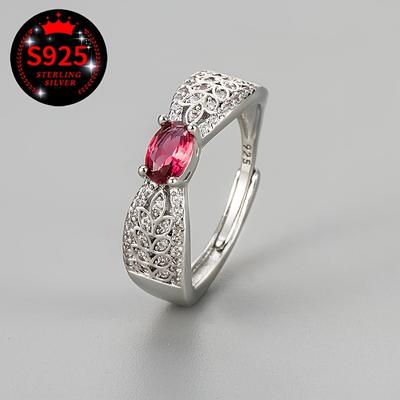 TEMU 1pc Vintage Wheat Inlaid With Synthetic Zirconia Ring For Women, High-end And Exquisite Ring, 925 Silver With Exquisite Gift Box Packaging, Day , Suitable For Daily Summer Beach Vacation Wear Image