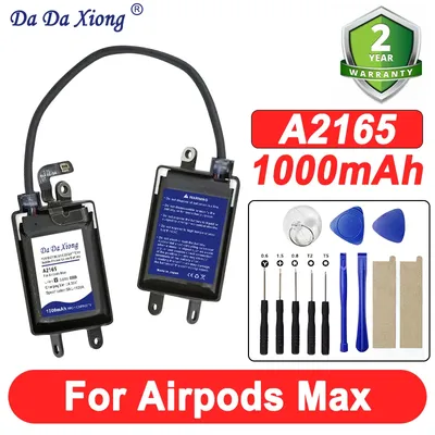 1000 mAh A2165 Neue Hight Batterie Echt Für Airpods Max kopfhörer + Kostenlose Tools Image