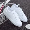 2025, frühling Herbst Frau Schuhe Mode Neue Frau PU Leder Schuhe Damen Atmungsaktive Nette Herz Wohnungen Casual Schuhe Weiß Sneaker