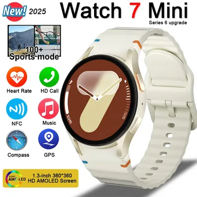 2025 New Watch 7 Mini Ultra Smart Watch GPS Sports Track AMOLED HD Screen NFC Fitness Tracker BT Call Sleep Healthy Smart watch