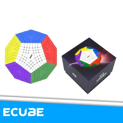 [ECube] DianSheng Galaxy Teraminx Magnetischer, selbstklebender 7x7 Zauberwürfel Megaminx Geschwindigkeits-Puzzlespielzeug für Kinder Image