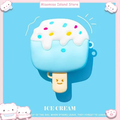 Sommer Eis Eis Geeignet Für Airpods Pro2/1/2/3 Generation Apple Drahtlose Bluetooth Kopfhörer Fall anti Drop Soft Case Image
