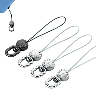 2Pcs Lanyard Cell Phone Charm Split Ring Strap, for Mobile Cell Phone/Mp3/Mp4/Usb Flash Drive ,360 ° rotatable Cell Phone Charms