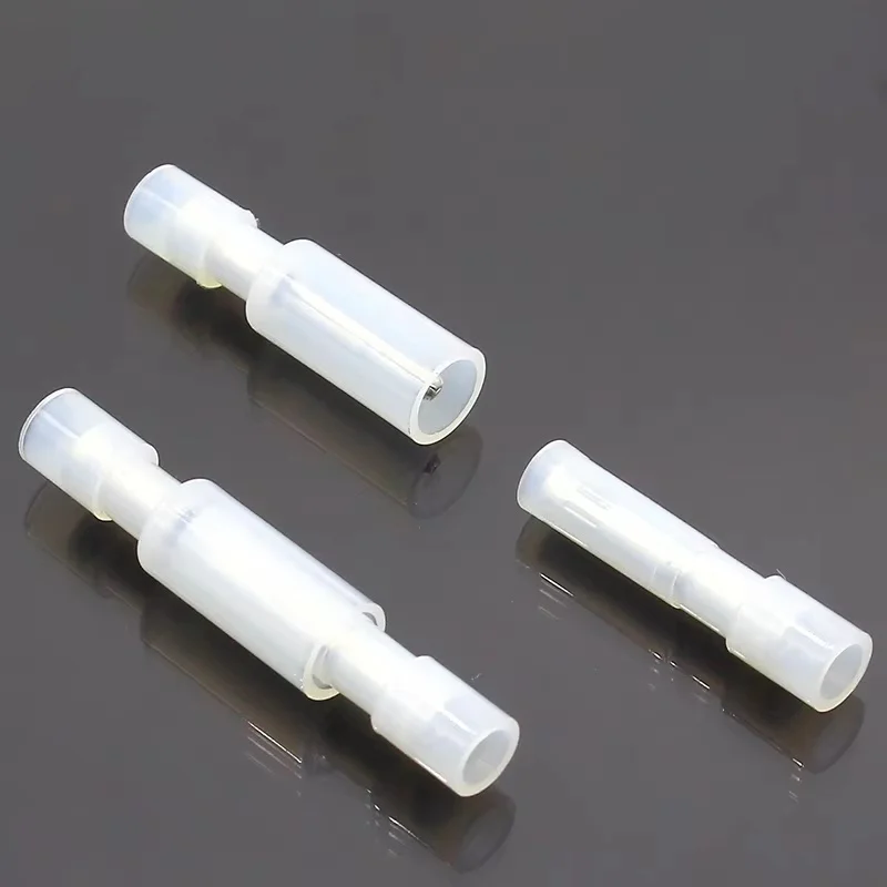 50PCS Weiß FRFNY + MPFNY Kugelförmige Weiblich Männlich Isolierende Verbindung Draht Stecker Elektrische Crimp Terminal für 24-18 AWG Image