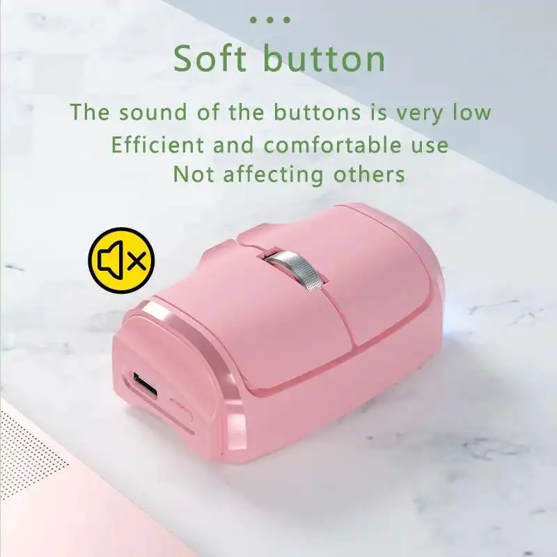 Drahtlose Nette Mini 2,4G/Bluetooth Faul Finger Ring Stille Maus Optische Tragbare Büro Computer Kleine Mäuse Für Laptop PC Tablet Image