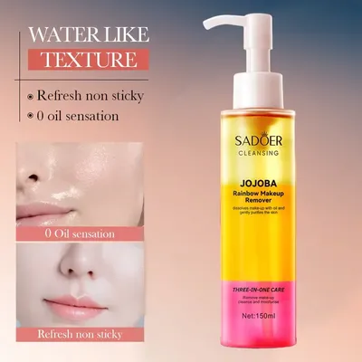 Rainbow Makeup Remover Deep Cleansing Facial Dissolving Gentle Skin Friendly Moisturizing Nourishing Skin Makeup Remover