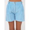 Shorts FRESHLIONS "Isabella", Damen, Gr. S, EURO-Größen, blau, 100% Baumwolle, unifarben, casual, kurz, Hosen, im klassischen Design