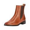 Stiefelette PAUL GREEN "Paul Green Stiefelette Leder/Textil", Damen, Gr. 38,5, braun (cognac), Leder, Textil, casual, Schuhe