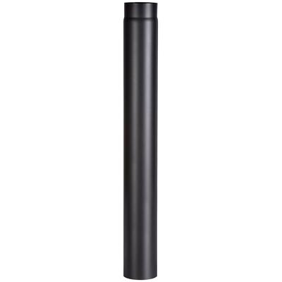 Ofenrohr FIREFIX, schwarz, B:13,4cm H:100cm L:13,4cm, Stahlblech, Rohre, 1000 mm lang Image