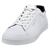 Sneaker BUGATTI, Herren, Gr. 42, weiß, Lederimitat, sportlich, Schuhe, Freizeitschuh, Halbschuh, Schnürer mit seitlicher Logoprägung