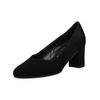 Pumps GABOR COMFORT "Gabor Comfort Pumps Veloursleder", Damen, Gr. 39, schwarz, Veloursleder, casual, Schuhe