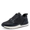 Keilsneaker TAMARIS, Damen, Gr. 39, blau (navy), Textil, Lederimitat, unifarben, sportlich, Schuhe, Freizeitschuh, Halbschuh, Logoaufnäher an der Schuhzunge