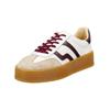 Plateausneaker GANT "Gant Sneaker Lederimitat/Textil", Damen, Gr. 39, rot (weiß, rot), Lederimitat, Textil, casual, Schuhe