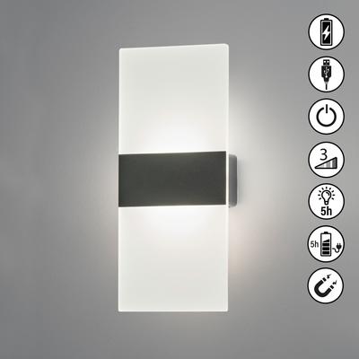 EASY BY FHL LED Wandleuchte "Magnetic", schwarz, 1 flammig, H: 22,50cm, Lampen, lange Leuchtdauer Image