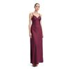 Abendkleid VERA MONT "Vera Mont Abendkleid schmal geschnitten", Damen, Gr. 34, Normalgrößen, wild ruby, Satin, Obermaterial: 100% Polyester. Futter: 100% Polyester., elegant, figurbetont lang, Kleider