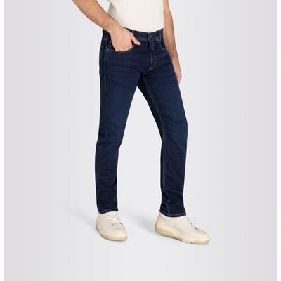 Regular-fit-Jeans MAC "Jog´n Jeans by MAC", Herren, Gr. 33, Länge 34, blau (dunkelblau authentic used), Denim/Jeans, Obermaterial: 90% Baumwolle, 8% Polyester, 2% Elasthan, unifarben, casual, regular fit knöchellang, Jeans, im Five-Pocket Style Image