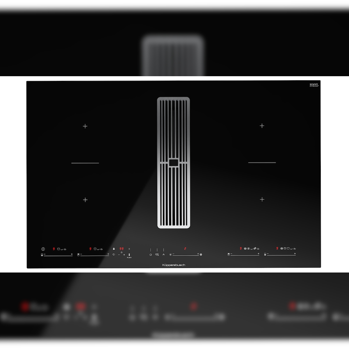 Küppersbusch 80 cm Induktions-Muldenlüftung mit 2 Flexzonen KMI8590.0SR Image