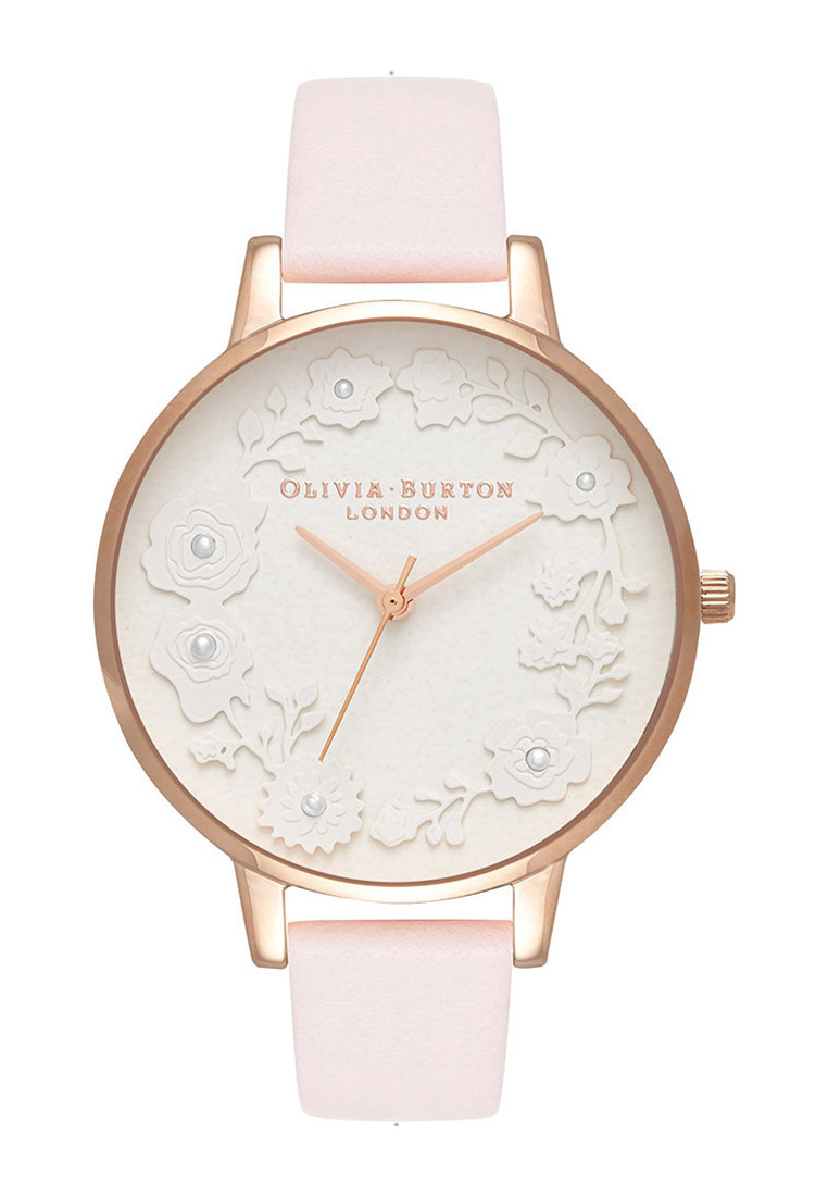 Olivia Burton Womens OB16AR01 Ladies Artisan Dial Watch - Pink Stainless Steel - One Size | Olivia Burton Sale | Discount Designer Brands
