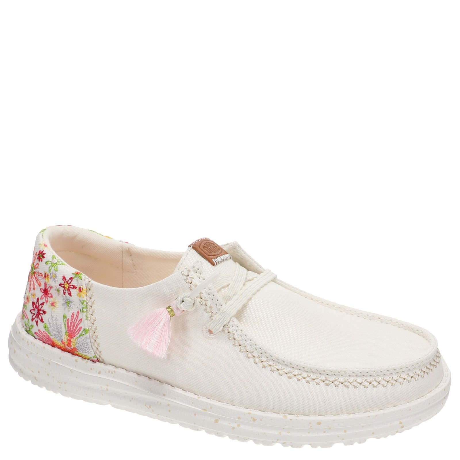 Hey Dude Wendy Funk Embroidered Floral - Womens 8 Bone Slip On Medium