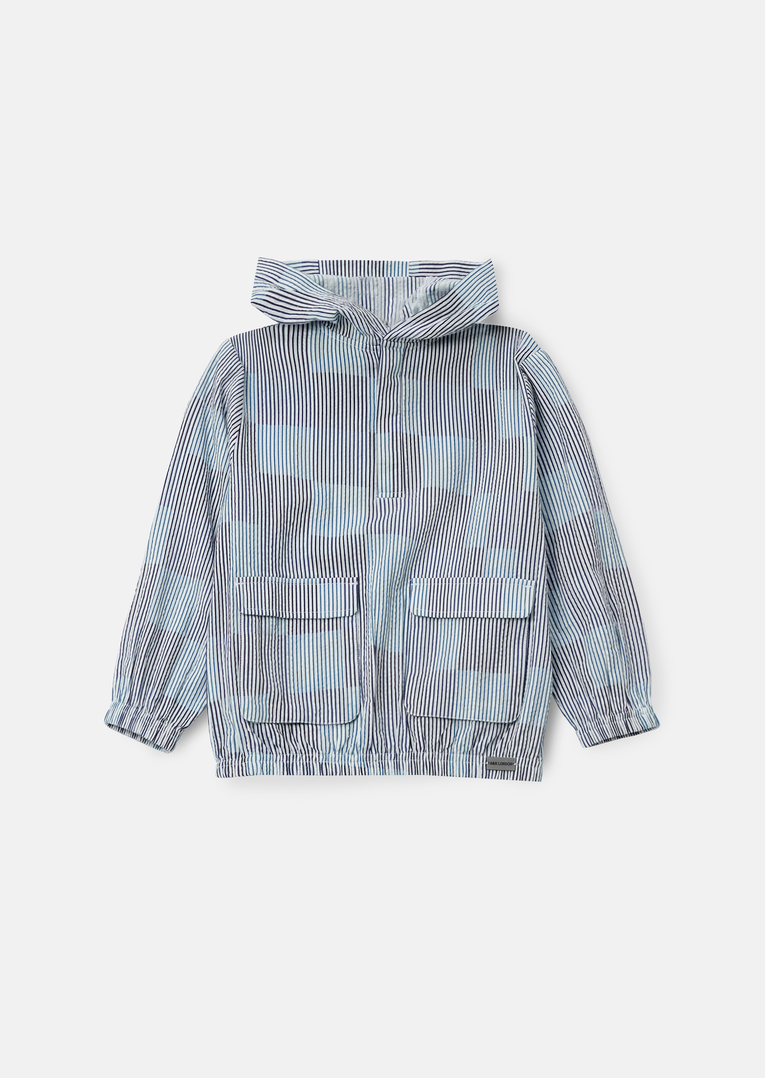 Angel & Rocket Boys Leo Blue Stripe Hooded Shirt - Size 11Y | Angel & Rocket Sale | Discount Designer Brands