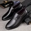 Leder Männer Formale Schuhe Luxus Marke männer Loafer Kleid Mokassins Atmungsaktive Slip auf Schwarz Driving Schuhe Plus Größe 37-46