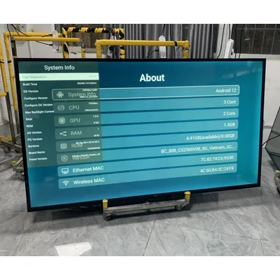 65 Inch Smart Android TV 4K Ultra HD LED Television, HDR10 Netflix YouTube, OEM Smart TV with WiFi Bluetooth