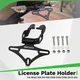 Pour Kawasaki Ninja 500 250 400 Z500 Z250 Z400 2019-2025 support de plaque d'immatriculation arrière de moto support de contre-pointe lumière LED