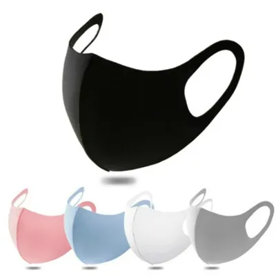 2/4/6 Stück Sommer-Sonnenschutzmaske, atmungsaktiv, verstellbar, für Damen und Herren, staubdicht, waschbar, Eisseide, Polyester, bequeme Maske Image