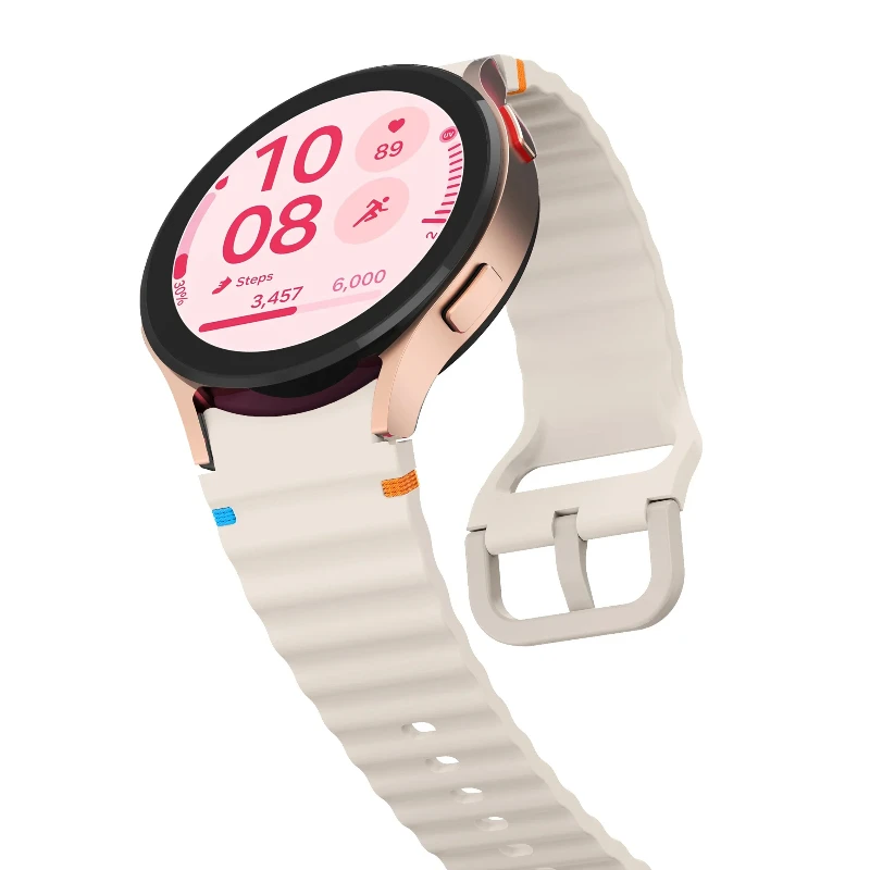 Original 1:1 Armband ohne Lücken für Samsung Galaxy Watch 7/FE/5 pro/6/4 Classic 44 mm 40 mm Silikonarmband Galaxy Watch 7 Armband Image