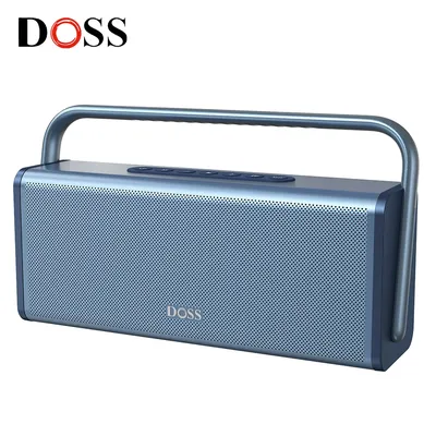 DOSS Bluetooth Speaker 50W Powerful Stereo Sound with Bass 16H Playtime TWS Pairing All-metal fuselage Wireless Portable Speaker