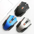 Mouse wireless ergonomico 2.4G Mouse wireless portatile a 6 pulsanti con ricevitore USB Mouse da gioco per PC portatile Computer desktop
